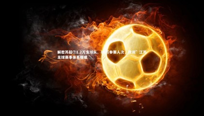 ng体育官方网站：解密苏超⑦1.2万支球队、80万参赛人次，数说”江苏足球赛事体系根底